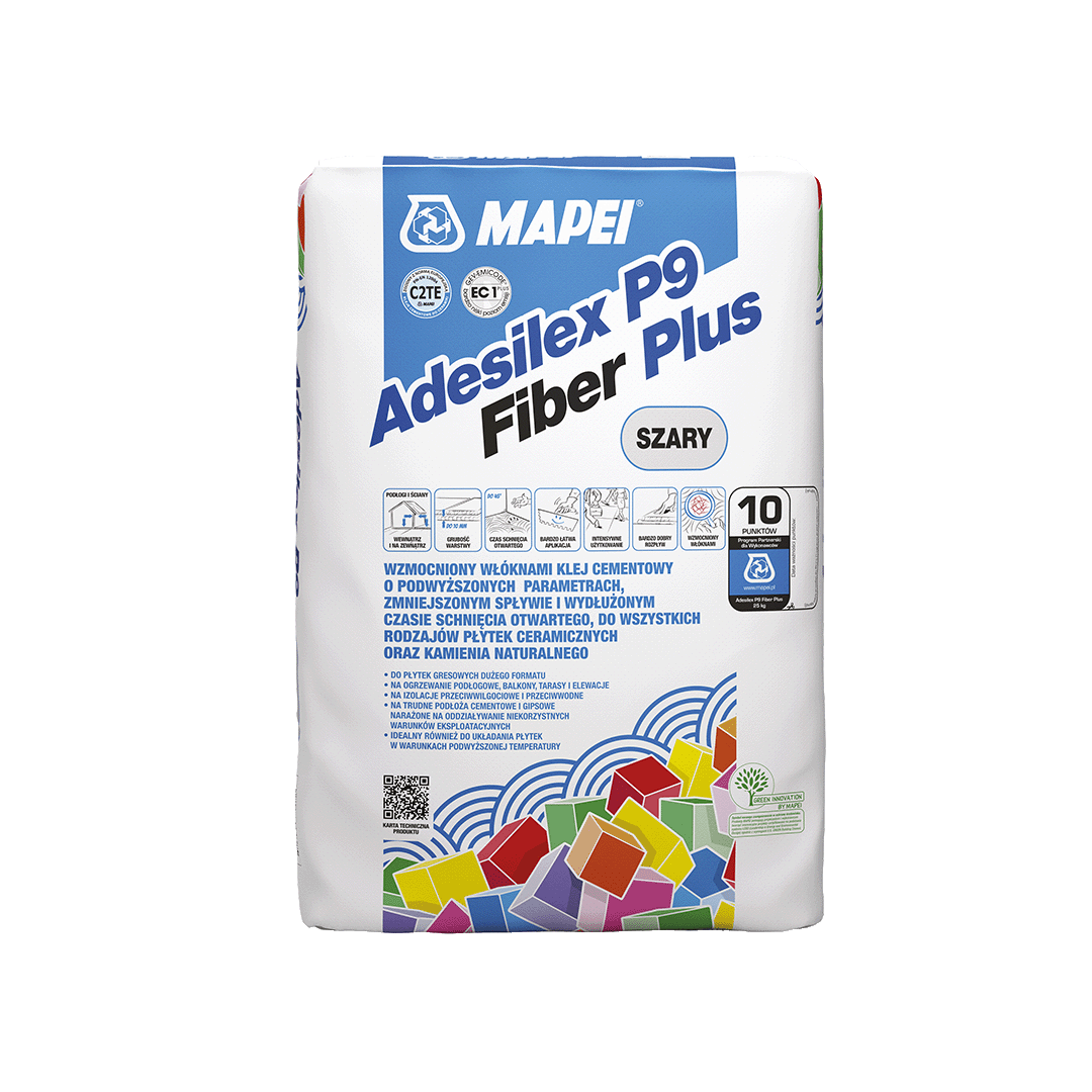 ADESILEX P9 FIBER PLUS ŠEDÝ - 25 kg